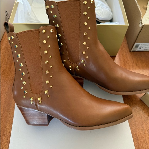 Michael Kors Shoes - Michael Kors Kinlee Astor Studded Booties Boots sz 8 New!